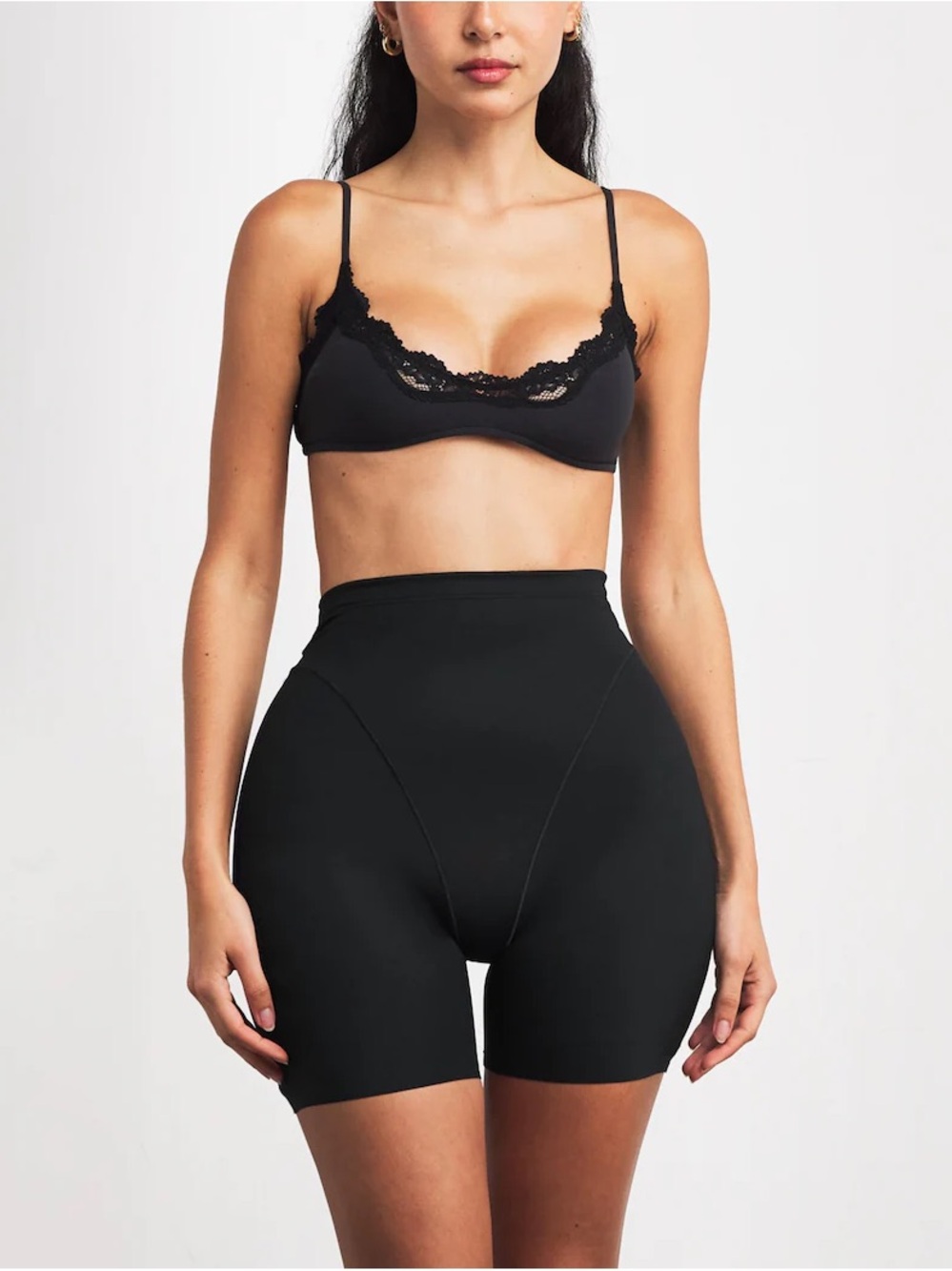 SKIMS Black body hip enhancing padded short